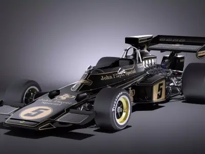Lotus 72d 1970-1975 John Player Special Grand Prix VRAY 3D model