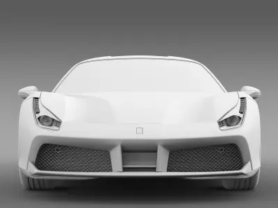 Ferrari GTB 488 2015 3D model