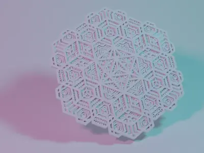 Merkaba Wallart 3D print model