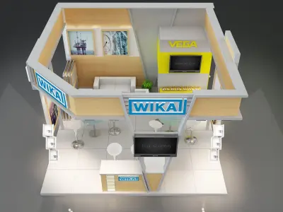 Booth Exhibition Stand a223 3D model