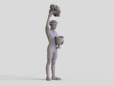 cyclist 3D print model