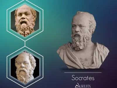 Socrates Bust 3D print model