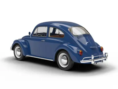 Volkswagen Beetle 1300 1963 3d model 3D model