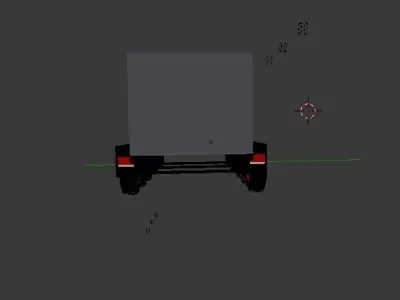 Custom 24 foot box trailer Free 3D model