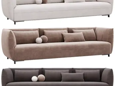 Joan Sofa 296 By Poliform 3D model