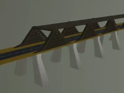 Metal Bridge 3D model