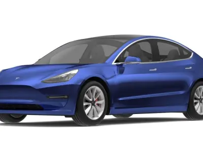 Tesla Model 3 All Colors  3D model