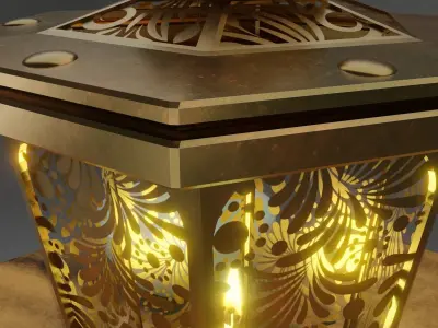 Golden Lentern Free 3D model