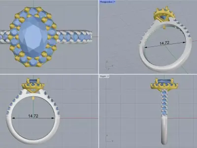 ring woman 3D print model purchase