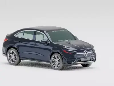 Mercedes-Benz GLC 200 Coupe High-Poly Exterior  3D model