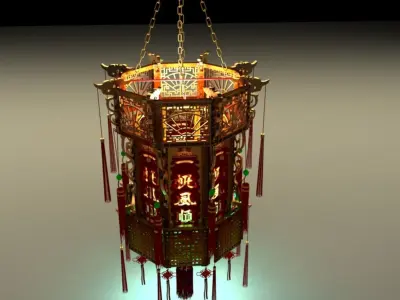 Chinese Palace Lantern 3D model