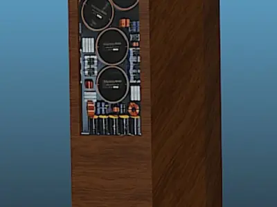 PBN Audio Master Reference III Speaker - High Poly Free 3D model
