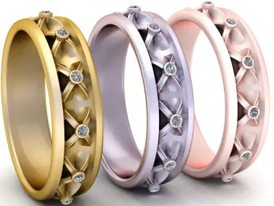 ROUND RING PANDANT 3D PRINTABLE MODAL  3D print model