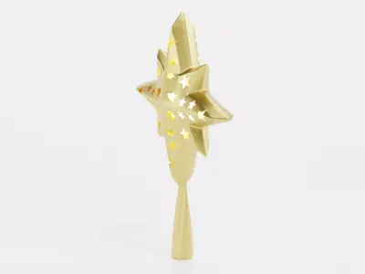 Christmas Star Topper Low-poly 3D model