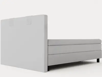 Lucky Continental Bed 160x200 Memory Low-poly 3D model