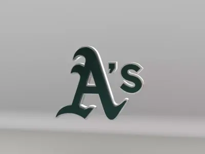 MLB Oakland Athletics V2 Team Logo 3D model