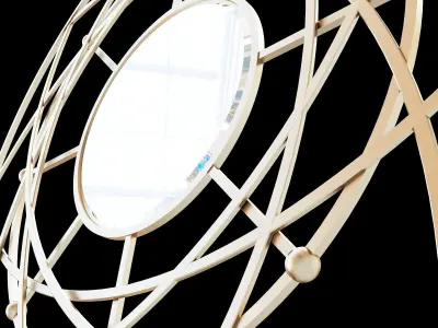 Cyan Design Robles Mirror in Rustic Finish 3D model