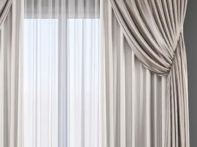 Set 54 Curtains 3D model