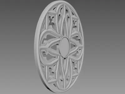 Lattice Decor Relief 3D model