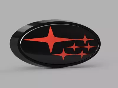 SUBARU IMPREZA EMBLEM LOGO 3D print model