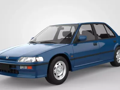 Honda Civic Ef Sedan 1990 3D model