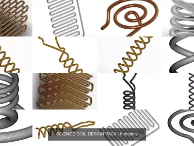 SCIENCE COIL DESIGN PACK 3D Model Collection