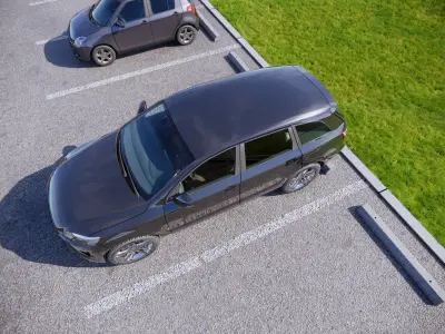 Concrete Parking Stop Free low-poly 3D model