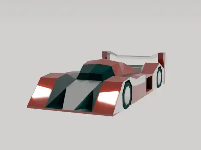 Low Poly Racing Car Pack Low-poly 3D model
