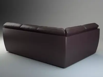 Highly Detailed Realistic Corner Sofa Senator 3D model