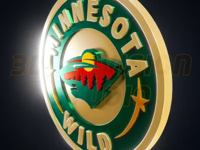 Minnesota Wild logo - Cinematic - 3D print 3D model
