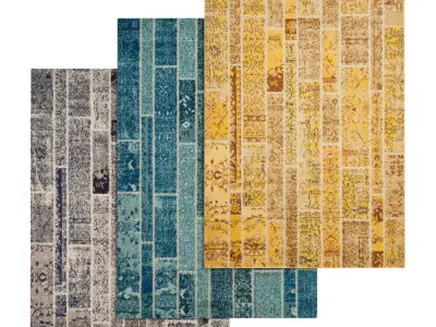 Rug Set 228 3D model