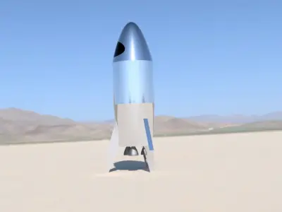 Rocket concept 3D model