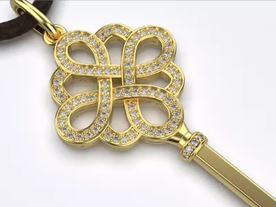 Tiffany Keys   Key pendant  3D print model