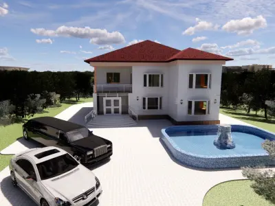 Revit exterior design Free 3D model