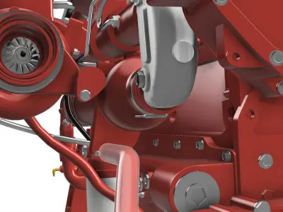 ISX15 CUMMINS DIESEL ENGINE 3D print model