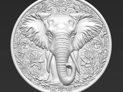 Elephant Pendant A18 3D print model