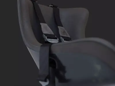 Vintage Porsche 935 78 seat 3D model