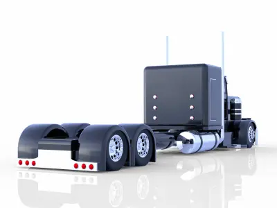 Peterbilt 379 Stretched 3D model
