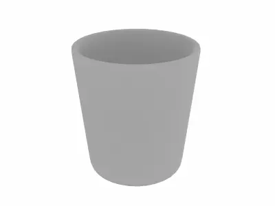  Plant Pot decorated with a Cat face 3D model