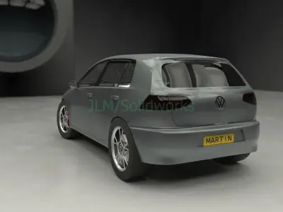 Vw golf  3D model