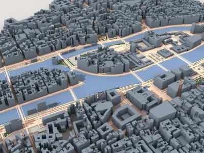 Paris City France 3D model