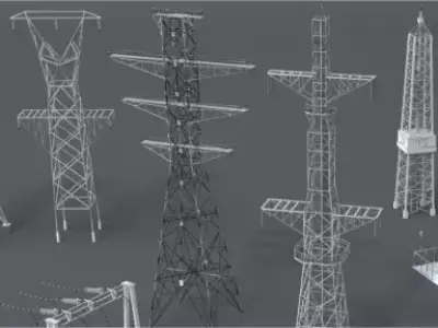power tower 3D model