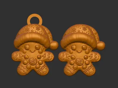 ginger cookie decor  3D print model
