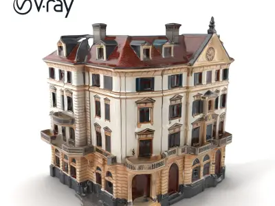 th Century Italian Mansion Model Pack Low-poly 3D model