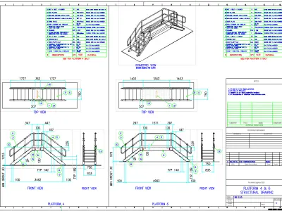 Low Staired Platforms 3D model