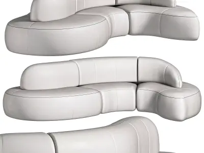  WAVE Sofa By Gamma 3D model