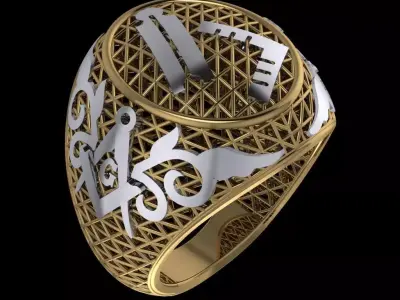 Masonic ring 106 3D print model