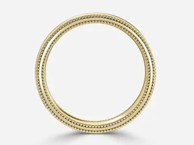 Gold Wedding Ring 04 3D print model