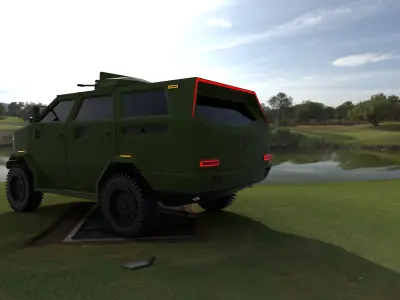 Modern Military Vehicle Low-poly 3D model