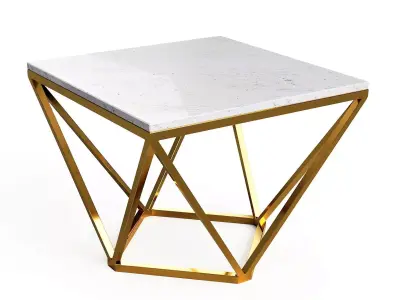Geometric coffee table 3D model